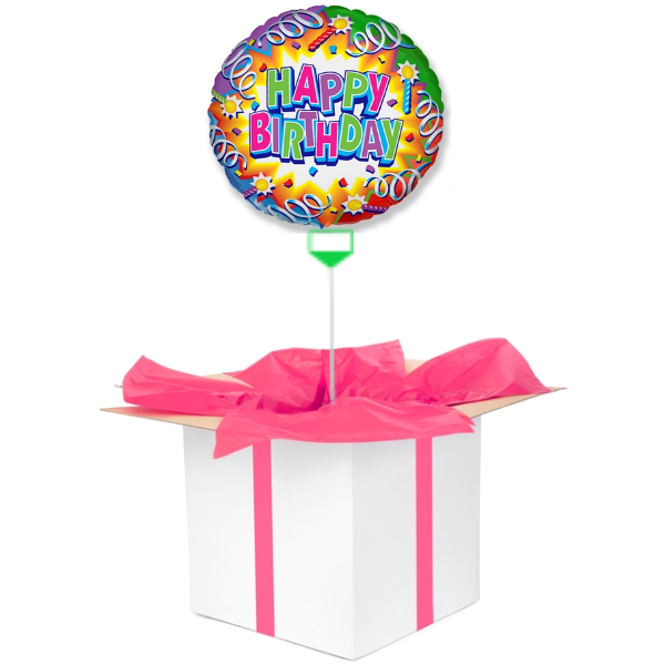 Balon z helem "Happy Birthday " 